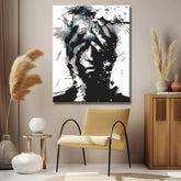 Painting by Numbers Abstract Black and White Portrait Hands